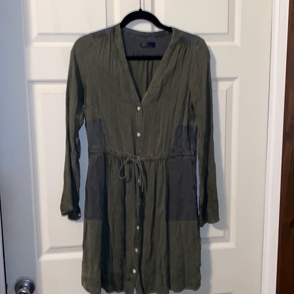 Green long sleeve dress/tunic